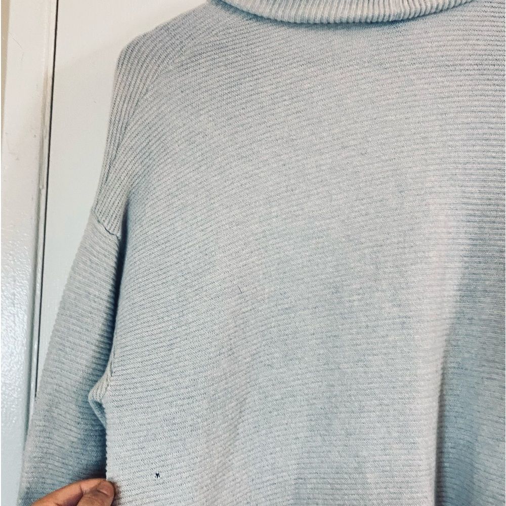 Eileen Fisher Light Gray Ribbed 100% Cashmere Long sleeve Shawl Open Cardigan L - Picture 15 of 16
